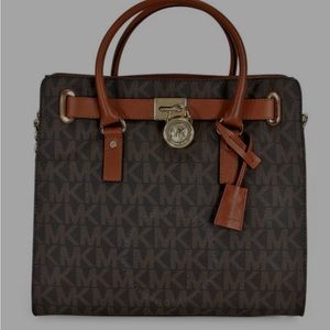 Michael Kors Hamilton Large Leather Satchel/Purse